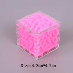 3D maze magic cube - transparent - six-sided puzzle cube - educational toy