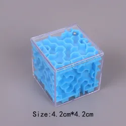 3D maze magic cube - transparent - six-sided puzzle cube - educational toy