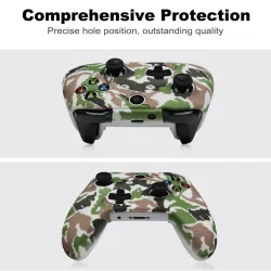 Silicone protective case cover - for Xbox One Slim controller - with 2 grips capsControllers