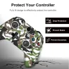 Silikonschutzhülle - für Xbox One Slim Controller - mit 2 Griffkappen