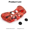 Silicone protective case cover - for Xbox One Slim controller - with 2 grips capsControllers