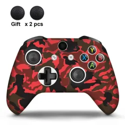 Silikonowe etui ochronne - do kontrolera Xbox One Slim - z 2 nakładkami na uchwytyKontroler