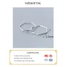 Boucles d'oreilles pentagone - hyperbole géométrique - argent sterling 925