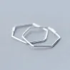 Pentagon earrings - geometric hyperbole - 925 sterling silverEarrings