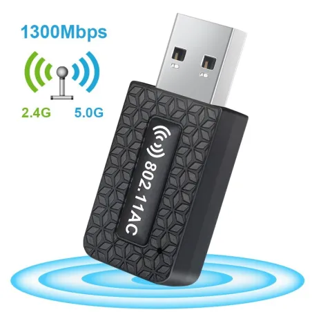 Odbiornik WiFi - adapter - USB 3.0 - 5GHz - 300Mbps / 1300MbpsSieć