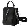 MochilasLeather backpack - shoulder bag - with multi straps