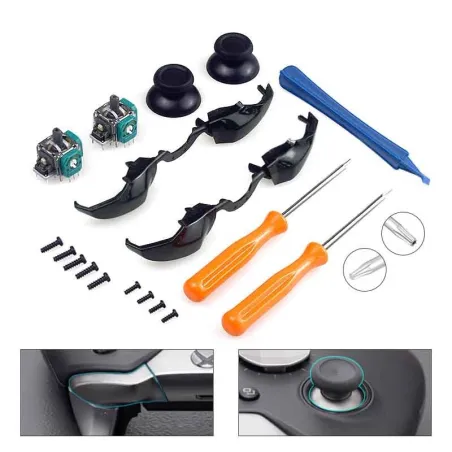 Przycisk zderzaków LB RB - do kontrolera Xbox One - port jack 3,5 mm - z zestawem narzędziNaprawa części