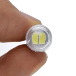 E10 - LED bulb - 3V / 6V - xenon white - 2 pieces