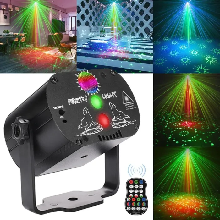 Mini światło dyskotekowe - projektor - LED - RGB - na dyskotekę / imprezy / weselaOświetlenie sceniczne i eventowe