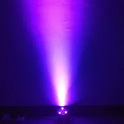 RGBW / UV disco light - LED - wireless - 36W - with remote control