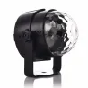 Crystal ball - stage light projector - RGB - LED - with remote / adjustable base - 5V - for disco / parties