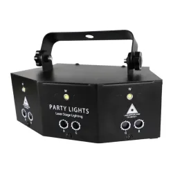 Lampe disco 9 faisceaux - RGB - DMX - LED - projecteur de lumière - laser - télécommande - pour disco / bars