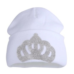 Luksusowa czapka - z emblematem kryształowej koronyCzapki & Kapelusze