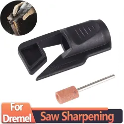 Saw sharpening attachment - tool sharpener adapter