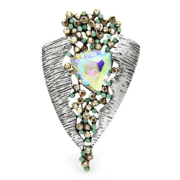 BrochesLittle gem crystal geometric brooche - for everyday use