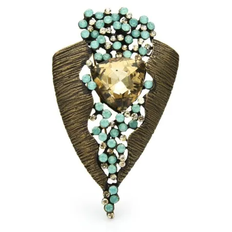 BrochesLittle gem crystal geometric brooche - for everyday use