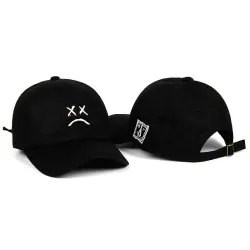 Czapka z daszkiem / snapback - regulowany pasek - logo smutnej twarzyCzapki