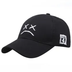 Baseballkappe / Hysterese - verstellbarer Riemen - trauriges Gesichtslogo