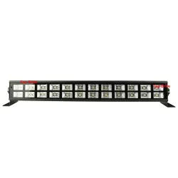 Dubbelrad UV-scenljus - LED-bar - DMX - UV - 3W - för klubb/disco