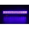 Dubbelrad UV-scenljus - LED-bar - DMX - UV - 3W - för klubb/disco