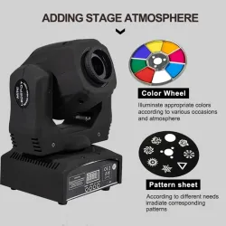 LED-spot - scenljus - rörligt huvud - med mönster - med DMX-kontroller - 60W