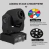 LED spot - stage light - moving head - with patterns - with DMX controller - 60W