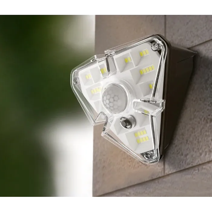 Lampa solarna LED - kinkiet zewnętrzny - czujnik ruchu PIR - wodoodpornyOświetlenia słonecznego