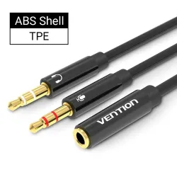 Kopfhörersplitter - Audio-AUX-Kabel - 3,5-mm-Buchse - Buchse auf 2 Stecker