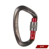 Karabijnhaak - veiligheidsschroefgesp - voor klimmen - kamperen - wandelen - 25kN - 1 stuk / 2 stuks / 5 stuksSurvival gereed...
