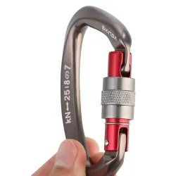 Karabijnhaak - veiligheidsschroefgesp - voor klimmen - kamperen - wandelen - 25kN - 1 stuk / 2 stuks / 5 stuksSurvival gereed...