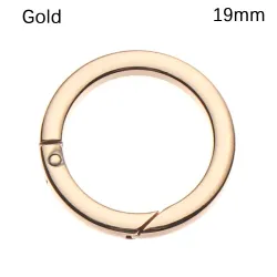 Veer O-ring gesp - ronde drukknop - haak - karabijnhaak - 19mm - 25mm - 32mm - 38mmSleutelhangers