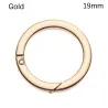 Spring O-ring buckle - round push trigger - hook - carabiner - 19mm - 25mm - 32mm - 38mm