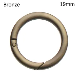Sprężynowa klamra o-ring - okrągły spust - haczyk - karabińczyk - 19mm - 25mm - 32mm - 38mmBreloczki Do Kluczy