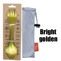 Titanium lepel / vork - ultralicht - voor kamperen / picknickenSurvival gereedschap