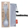 Titanium lepel / vork - ultralicht - voor kamperen / picknickenSurvival gereedschap