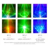 Disco light - professional - led - 8 holes laser projector -