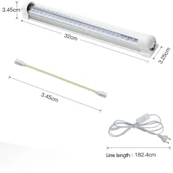 T8-rör - ultraviolett lampa - 60 LED - 10W - bakgrundsbelysning / scener / fester