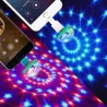 Mini światło dyskotekowe - USB - LED - kryształowa kula - lampka - z czujnikiem muzykiOświetlenie sceniczne i eventowe
