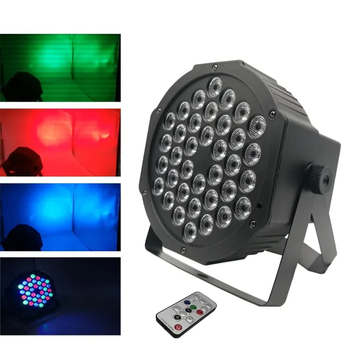 LED Par - flat stage light - RGBW - DMX - with remote control