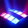 Spider beam stage light - portable - moving head - LED - RGBW - 8x 10W