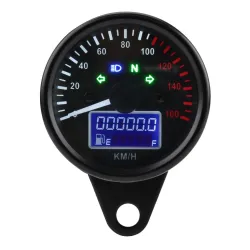 Compteur de vitesse moto - universel - avec affichage LCD - LED - étanche