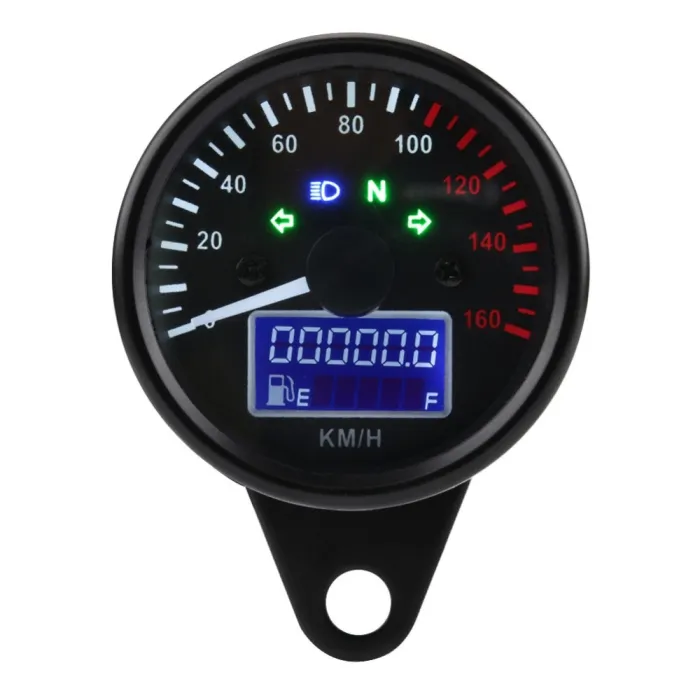 Compteur de vitesse moto - universel - avec affichage LCD - LED - étanche