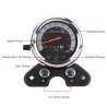 Dual motorcycle speedometer - universal - with LED indicator