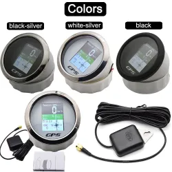 Digital waterproof gps speedometer - gauge - MPH  - GPS antenna