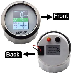 Universal speedometer - 85mm gauge - waterproof - TFT screen - with GPS antenna - for boats / motorcycles