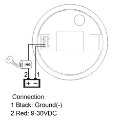 Universal speedometer - 85mm gauge - waterproof - TFT screen - with GPS antenna - for boats / motorcycles