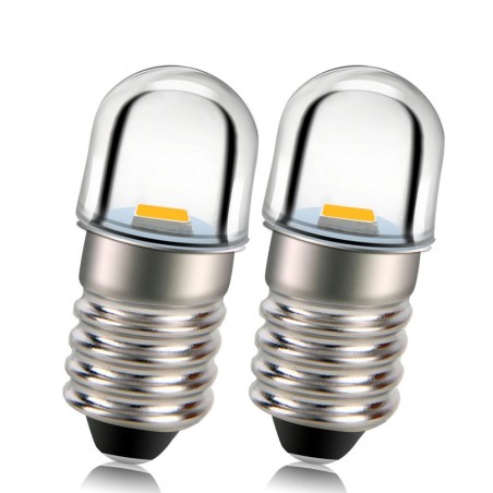 E10 - LED bulb - 3V / 4.5V / 6V / 12V - 2 pieces
