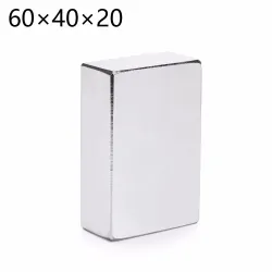 N35 - neodymium magnet - rectangle - 60 * 40 * 20mm - 2 pieces