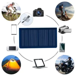 Mini poly solar panel - battery charger - 5.5V - 50MA - 68 * 38mm