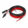 Solar panel cable - 2.5mm 14 AWG - with connector - black / red - 1M / 2M/ 3M / 5M / 10M